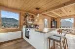 Experience the epitome of alpine living in this stunning kitchen.