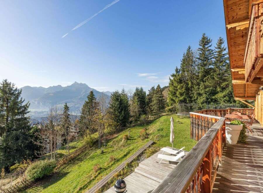 Experience breathtaking mountain views from this stunning property.