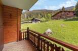 Enjoy breathtaking mountain views from this charming chalet-style property.