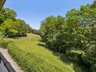 Enjoy breathtaking views of lush greenery and a serene landscape from this stunning property.