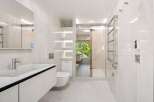 Step into luxury with this modern bathroom design.