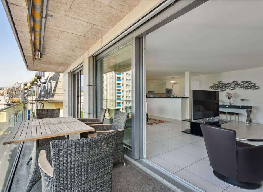 Enjoy luxurious living with this stunning property featuring a spacious balcony and modern interior design.