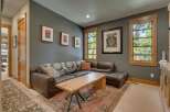 This stunning living room boasts a cozy sectional sofa, perfect for relaxing and entertaining.