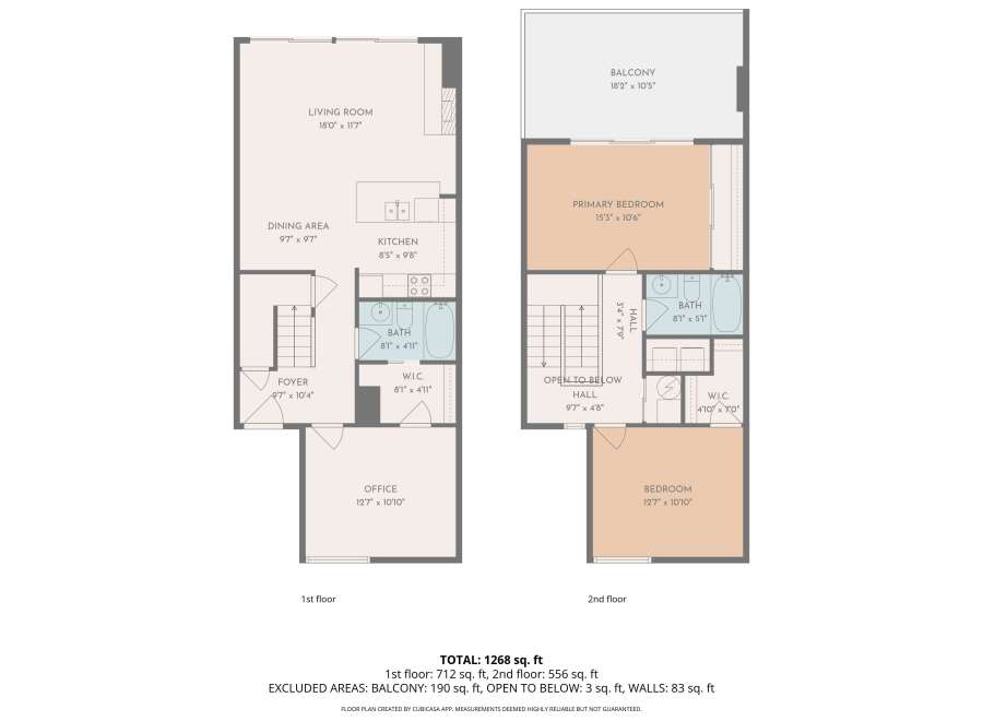 Discover this stunning property featuring a spacious layout with a total of 1268 sq.