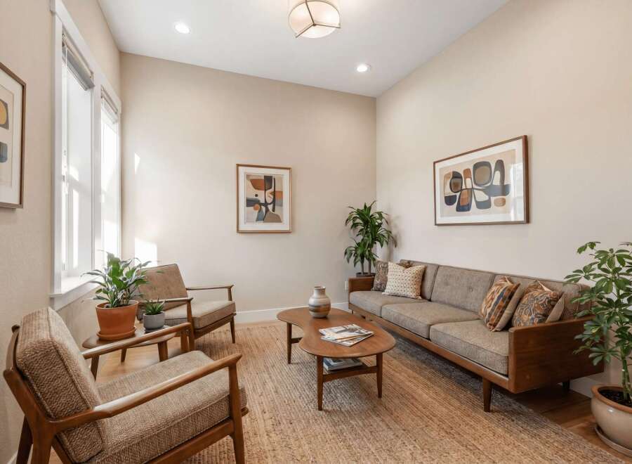 Step into a beautifully designed living space, perfect for relaxation and entertaining.