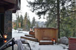 Escape to your own private oasis with this stunning property featuring a luxurious outdoor hot tub.