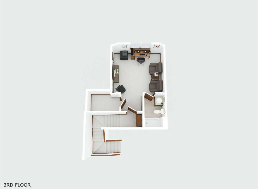 Discover the epitome of modern living in this stunning property! This floor plan showcases a thoughtfully designed space, perfect for both relaxation and productivity.