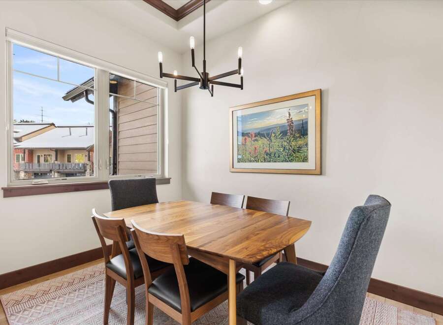 This dining area is a perfect blend of style and functionality.