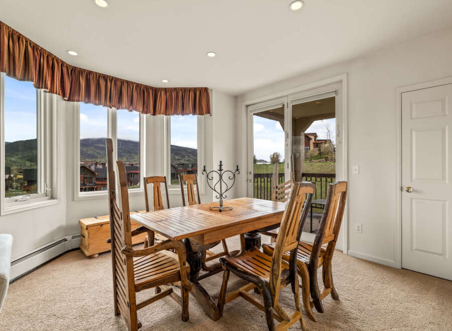 Step into this inviting dining room, perfect for hosting gatherings.