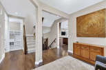 Step into luxury with this stunning home featuring a grand entryway and exquisite hardwood floors.