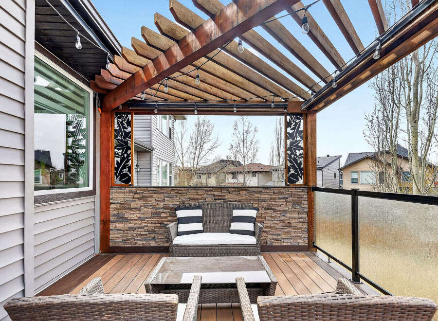 Enjoy outdoor living at its finest with this stunning patio.