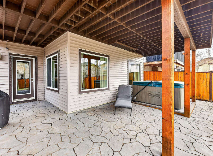 Enjoy outdoor living at its finest with this stunning patio.