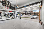 Step into this spacious garage, perfect for storing vehicles and equipment.
