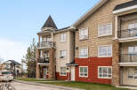 Discover modern living in this stunning apartment complex featuring a unique architectural design.
