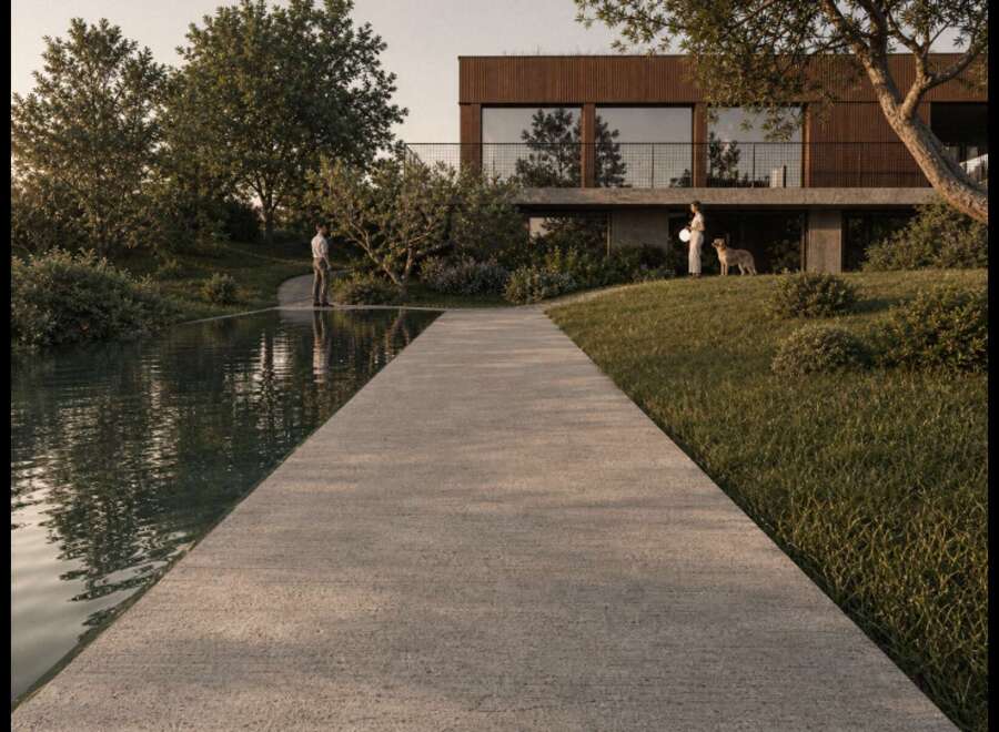 Experience modern luxury in this stunning property, featuring a sleek design and serene surroundings.