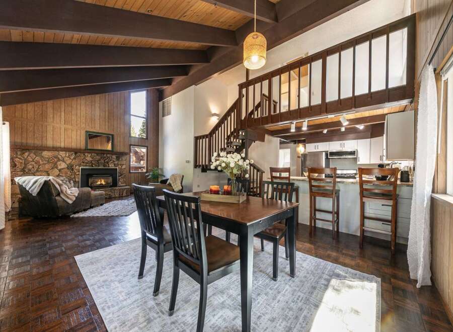Step into this stunning home featuring a cozy fireplace, perfect for chilly evenings.