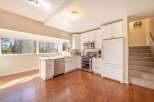 This stunning kitchen boasts a bright and airy atmosphere, perfect for culinary creations.