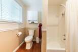 This charming bathroom features a clean and inviting space.