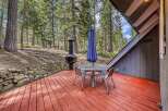 Enjoy the tranquility of nature from this charming outdoor space.