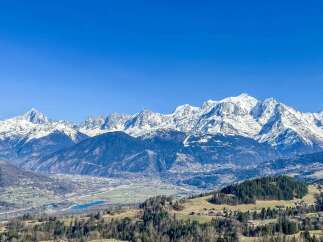 Experience breathtaking mountain views from this stunning property.