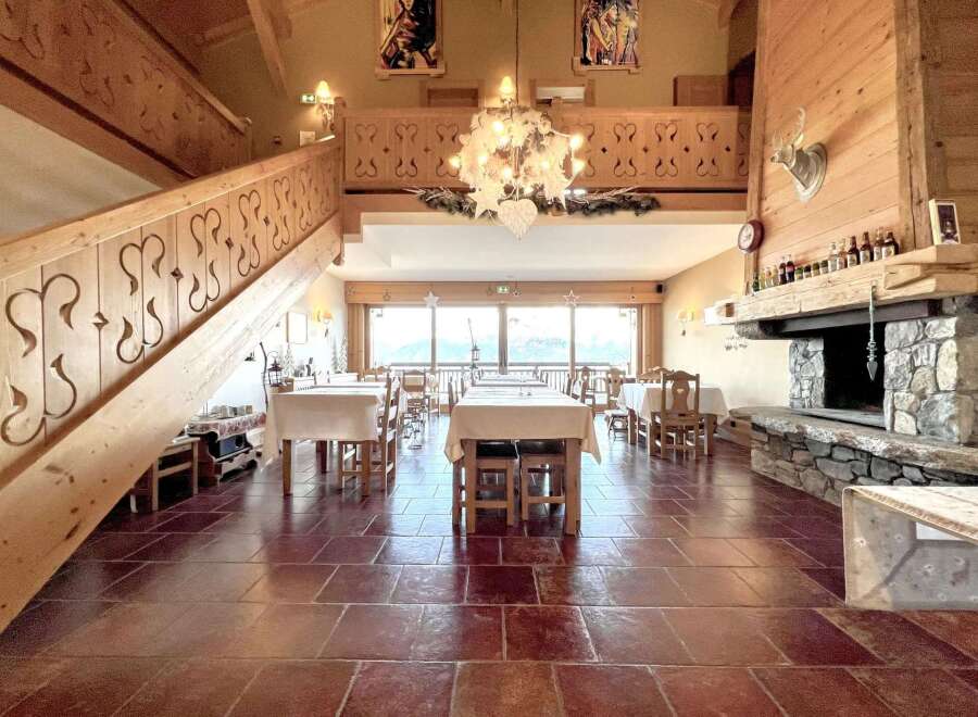 Step into a charming restaurant with a rustic ambiance, perfect for a cozy dining experience.
