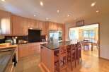 This stunning kitchen boasts modern design and functionality.