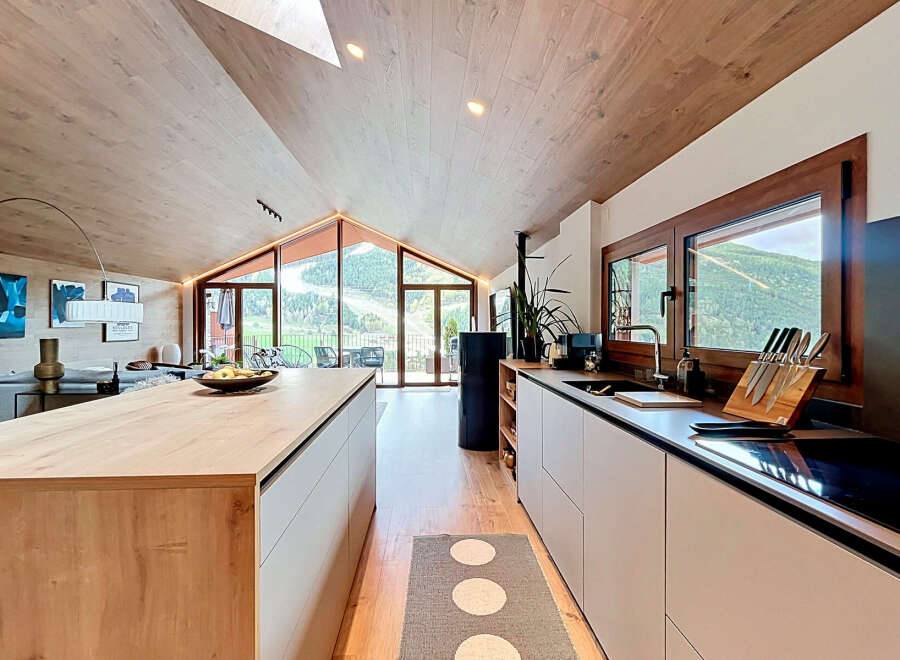 Experience luxury living in this stunning kitchen with a modern design.