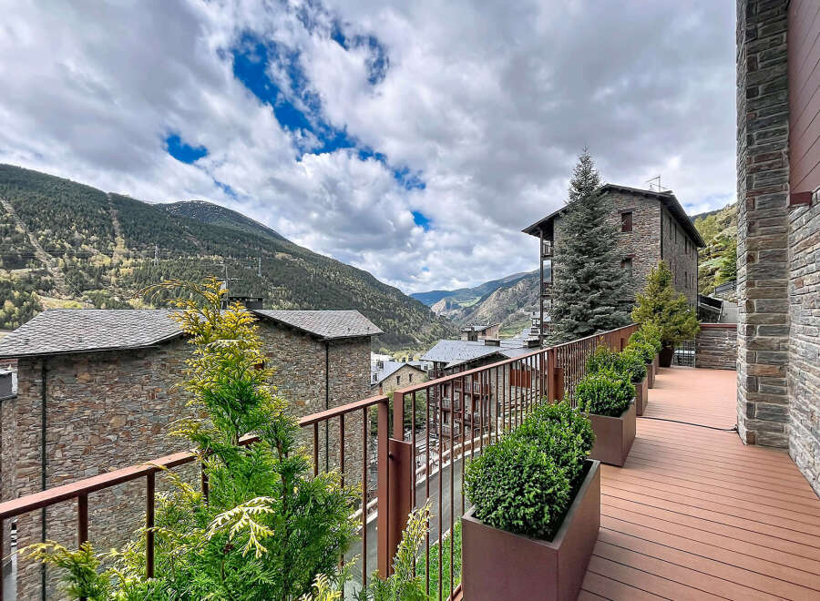 Experience breathtaking mountain views from this stunning property.