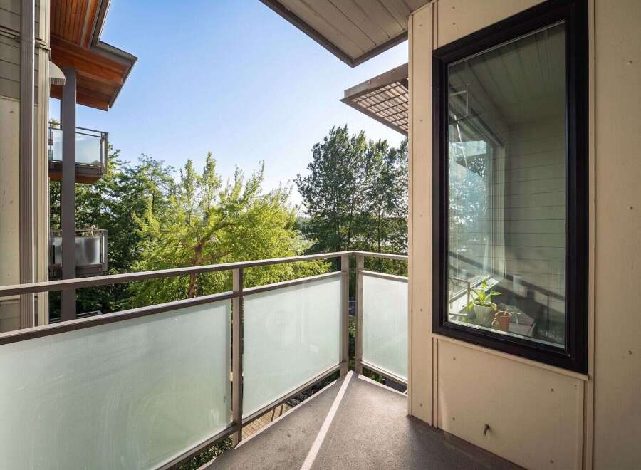 Enjoy breathtaking views from this stunning balcony.