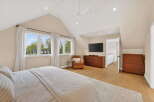 This stunning bedroom boasts a modern design with a touch of elegance.