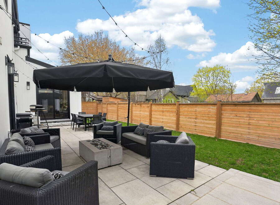 Enjoy outdoor living at its finest with this stunning patio.