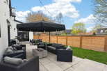 Enjoy outdoor living at its finest with this stunning patio.