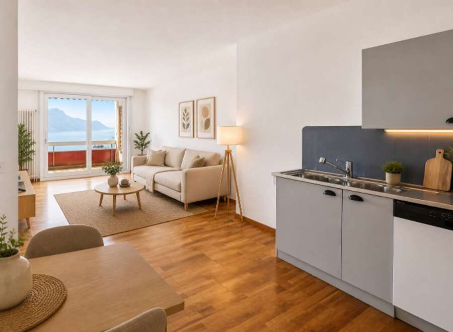 Discover this stunning apartment with breathtaking lake views.