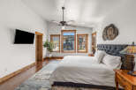 Step into luxury in this stunning bedroom, featuring a spacious layout and elegant design.