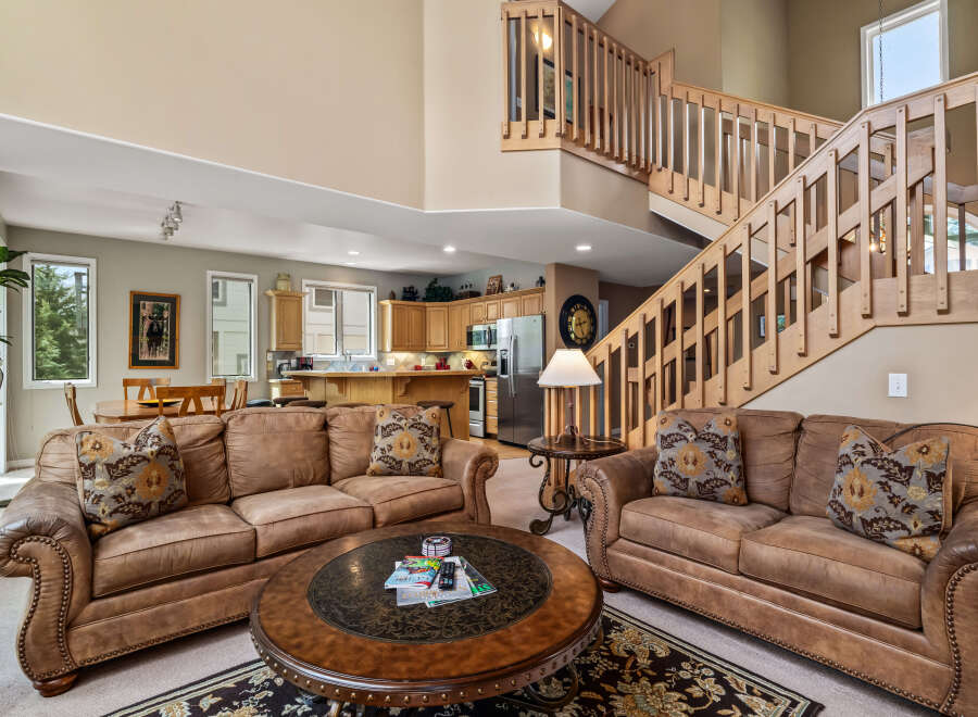 Step into luxury with this stunning property featuring a spacious living area, perfect for entertaining or relaxing.