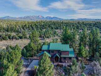 Nestled amidst a dense forest with majestic mountain views, this stunning property offers a serene escape.