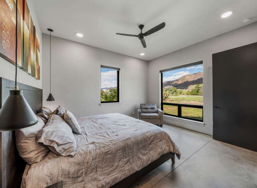 Experience the epitome of modern living in this stunning bedroom.