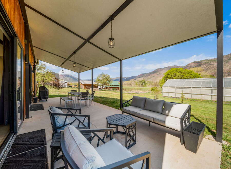 Enjoy the beauty of outdoor living with this stunning patio.