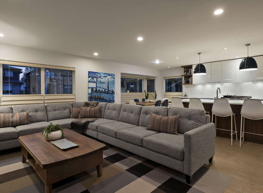 Step into luxury with this stunning open-concept living space.
