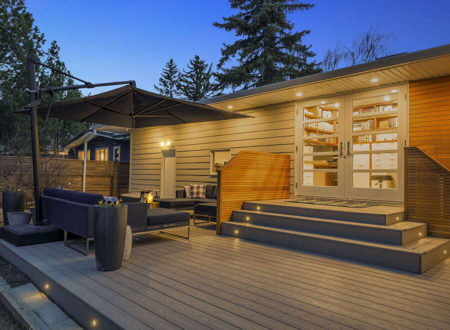 Enjoy evenings on this stunning outdoor deck, perfect for entertaining or relaxing.