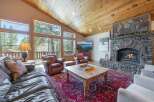 Experience luxury living in this stunning property featuring a cozy fireplace, perfect for chilly evenings.