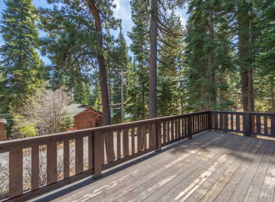 Enjoy the tranquility of nature from this stunning deck.