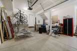 This spacious garage offers ample storage and functionality.