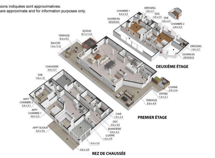 Discover this stunning property featuring a spacious layout with multiple bedrooms, including two master suites on the second floor.