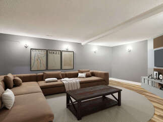 This stunning property boasts a spacious living area, perfect for entertaining or relaxing.