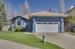 Discover this stunning home featuring a beautiful blue exterior and a welcoming curb appeal.