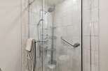 Step into a spa-like oasis with this modern shower.