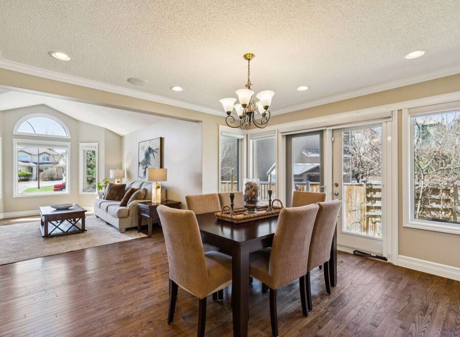 Step into this inviting dining room, perfect for hosting gatherings.