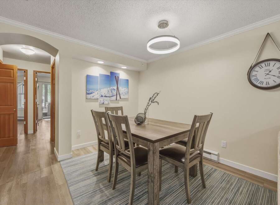 Step into this inviting dining room, perfect for hosting gatherings.