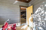 Step into this inviting space, perfect for a workshop or storage.